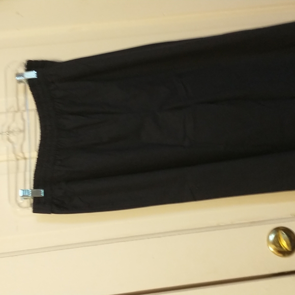 Brand New in bag Navy Palazzo Pant w/ front tie and pockets stretch waist Size L - Picture 4 of 8